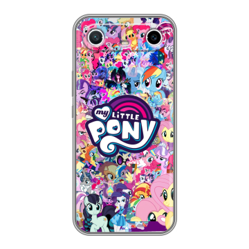Силиконовый чехол на Tecno Spark Slim с принтом My little pony Дружба чудо Силиконовый чехол на Tecno Spark Slim с принтом My little pony Дружба чудо