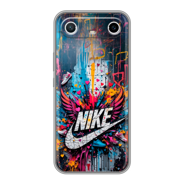 Силиконовый чехол на Tecno Spark Slim с принтом Nike Найк Силиконовый чехол на Tecno Spark Slim с принтом Nike Найк