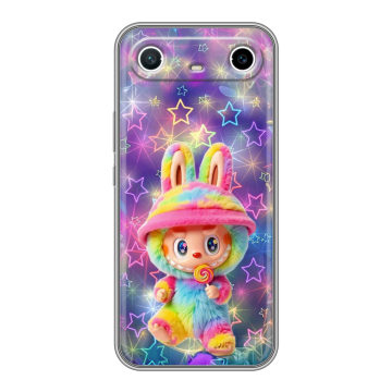 Силиконовый чехол на Tecno Spark Slim с принтом Labubu Лабубу Силиконовый чехол на Tecno Spark Slim с принтом Labubu Лабубу