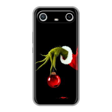 Силиконовый чехол на Tecno Spark Slim с принтом Новый год Гринч Силиконовый чехол на Tecno Spark Slim с принтом Новый год Гринч