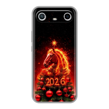Силиконовый чехол на Tecno Spark Slim с принтом Новый год Силиконовый чехол на Tecno Spark Slim с принтом Новый год