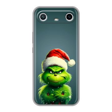 Силиконовый чехол на Tecno Spark Slim с принтом Новый год