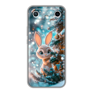 Силиконовый чехол на Tecno Spark Slim с принтом Новый год