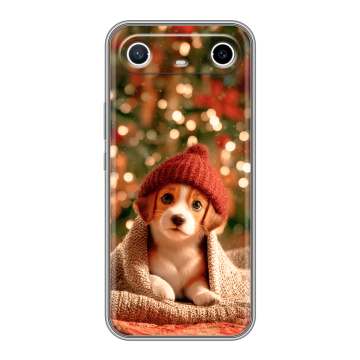 Силиконовый чехол на Tecno Spark Slim с принтом Новый год