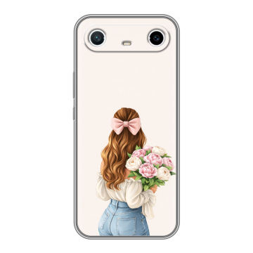 Силиконовый чехол на Tecno Spark Slim с принтом женский Силиконовый чехол на Tecno Spark Slim с принтом женский