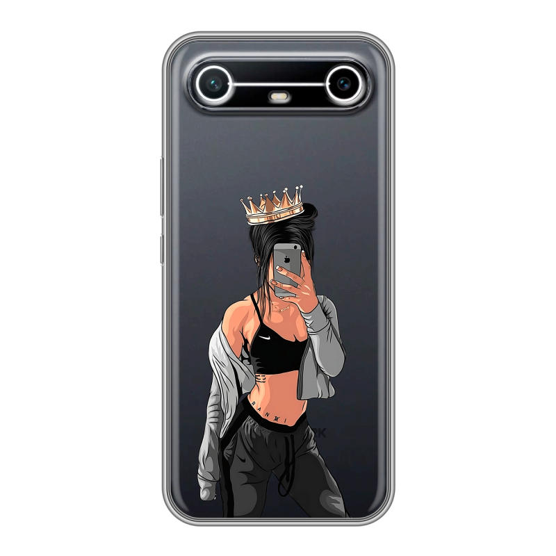 Силиконовый чехол на Tecno Spark Slim с принтом Женские принты Силиконовый чехол на Tecno Spark Slim с принтом Женские принты