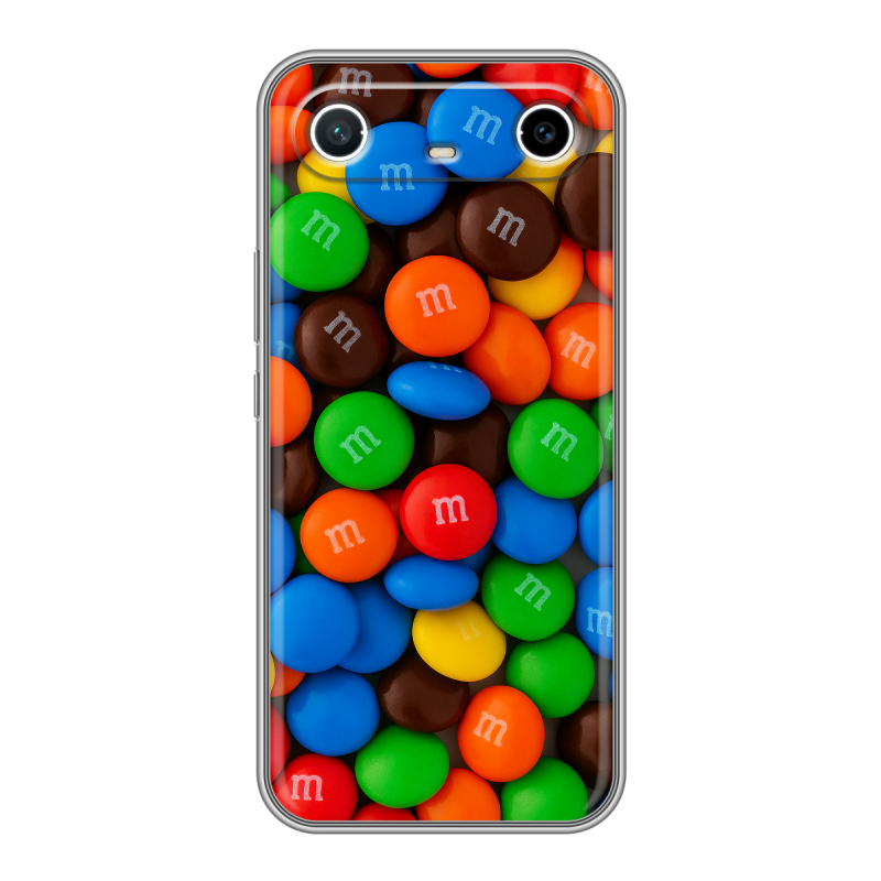 Силиконовый чехол на Tecno Spark Slim с принтом Конфеты Силиконовый чехол на Tecno Spark Slim с принтом Конфеты