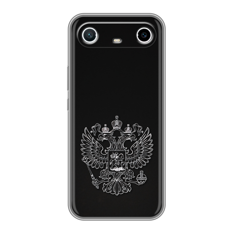 Силиконовый чехол на Tecno Spark Slim с принтом Герб России Силиконовый чехол на Tecno Spark Slim с принтом Герб России