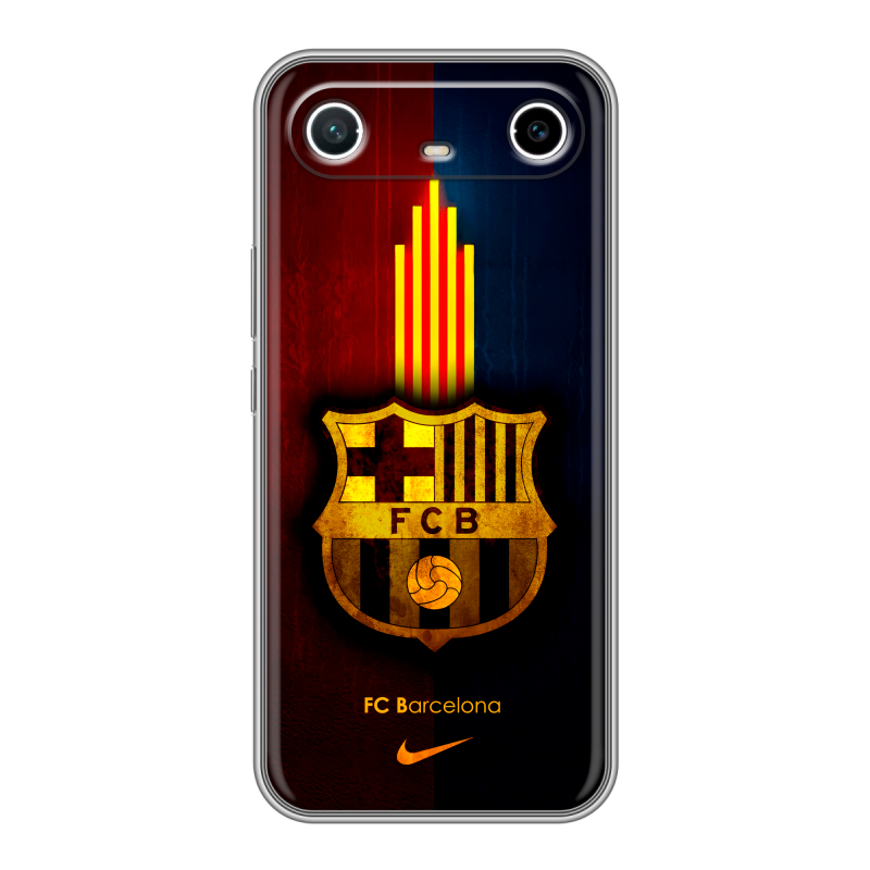 Силиконовый чехол на Tecno Spark Slim с принтом Барселона Barcelona Силиконовый чехол на Tecno Spark Slim с принтом Барселона Barcelona
