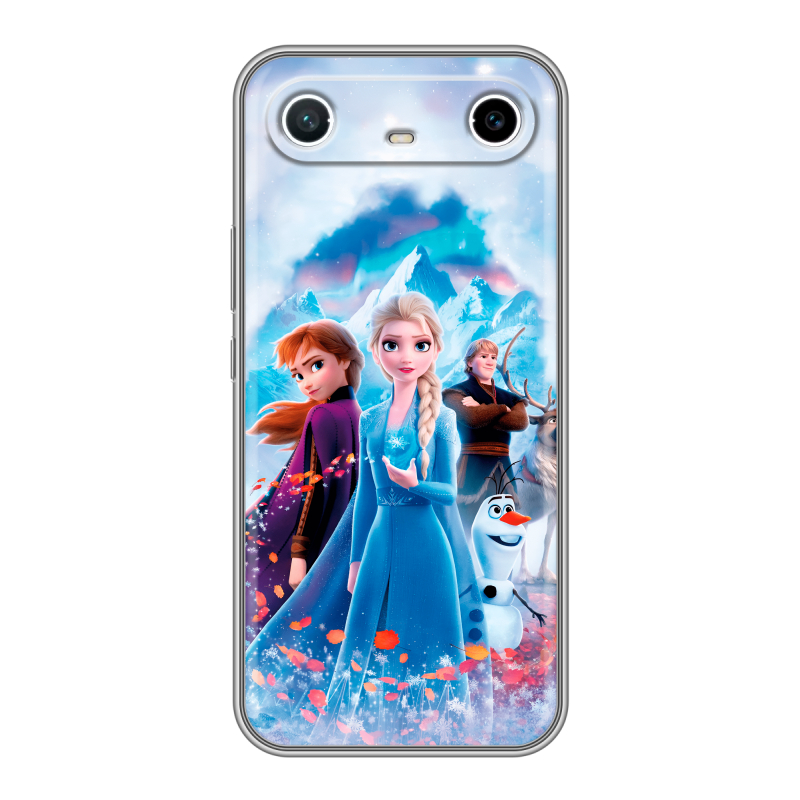 Силиконовый чехол на Tecno Spark Slim с принтом Холодное сердце Frozen Силиконовый чехол на Tecno Spark Slim с принтом Холодное сердце Frozen