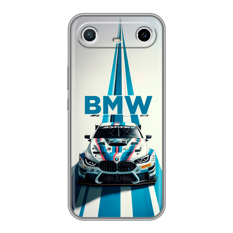 Силиконовый чехол на Tecno Spark Slim с принтом БМВ BMW Силиконовый чехол на Tecno Spark Slim с принтом БМВ BMW