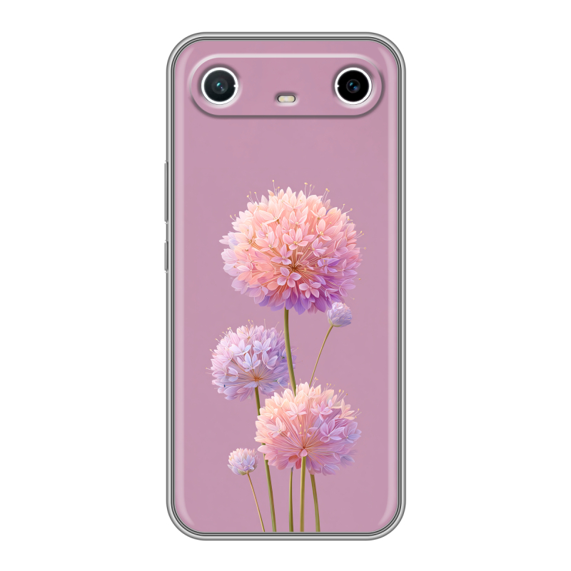 Силиконовый чехол на Tecno Spark Slim с принтом Цветы Силиконовый чехол на Tecno Spark Slim с принтом Цветы