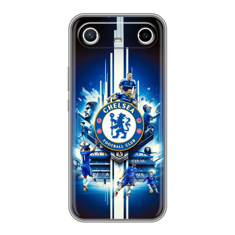 Силиконовый чехол на Tecno Spark Slim с принтом Chelsea Челси Силиконовый чехол на Tecno Spark Slim с принтом Chelsea Челси