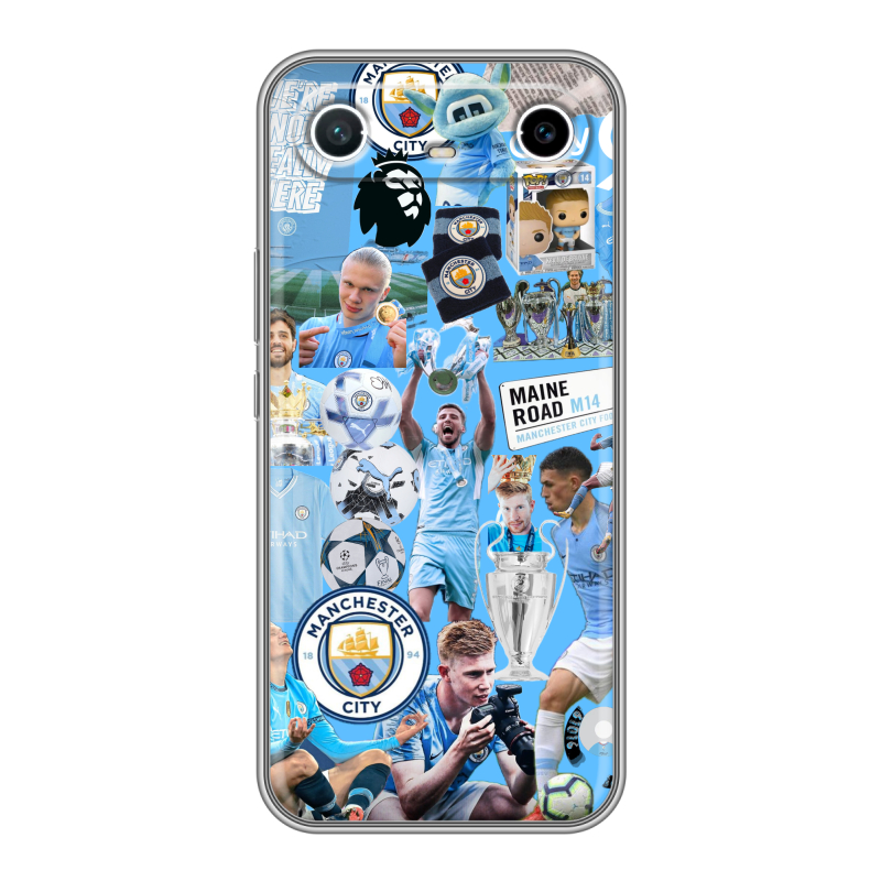 Силиконовый чехол на Tecno Spark Slim с принтом Man City Манчестер Сити Силиконовый чехол на Tecno Spark Slim с принтом Man City Манчестер Сити