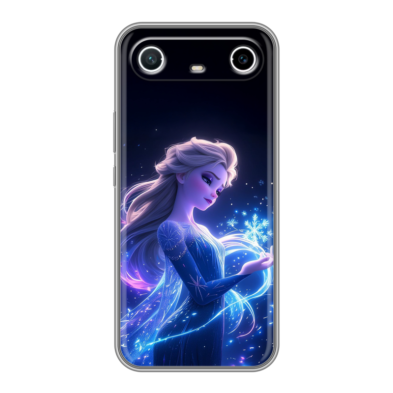 Силиконовый чехол на Tecno Spark Slim с принтом Холодное сердце Frozen Силиконовый чехол на Tecno Spark Slim с принтом Холодное сердце Frozen