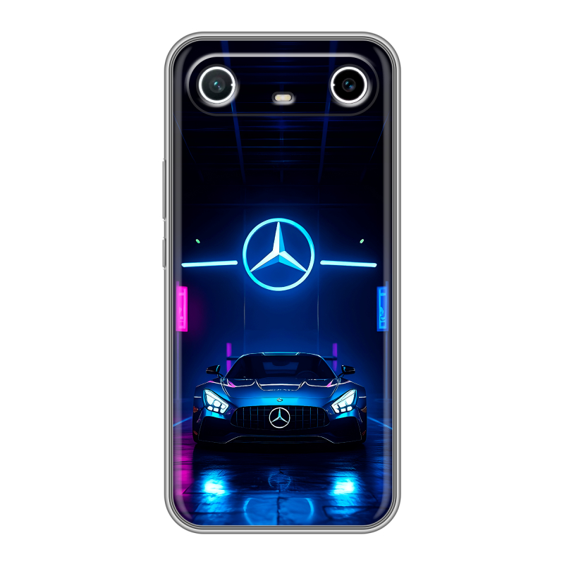 Силиконовый чехол на Tecno Spark Slim с принтом Mercedes Мерседес Силиконовый чехол на Tecno Spark Slim с принтом Mercedes Мерседес