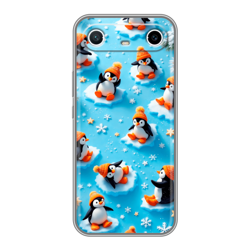 Силиконовый чехол на Tecno Spark Slim с принтом Новый год Силиконовый чехол на Tecno Spark Slim с принтом Новый год