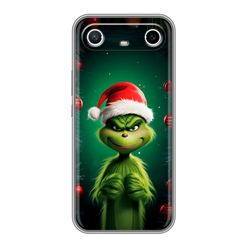 Силиконовый чехол на Tecno Spark Slim с принтом Гринч Новый год Рождество Силиконовый чехол на Tecno Spark Slim с принтом Гринч Новый год Рождество
