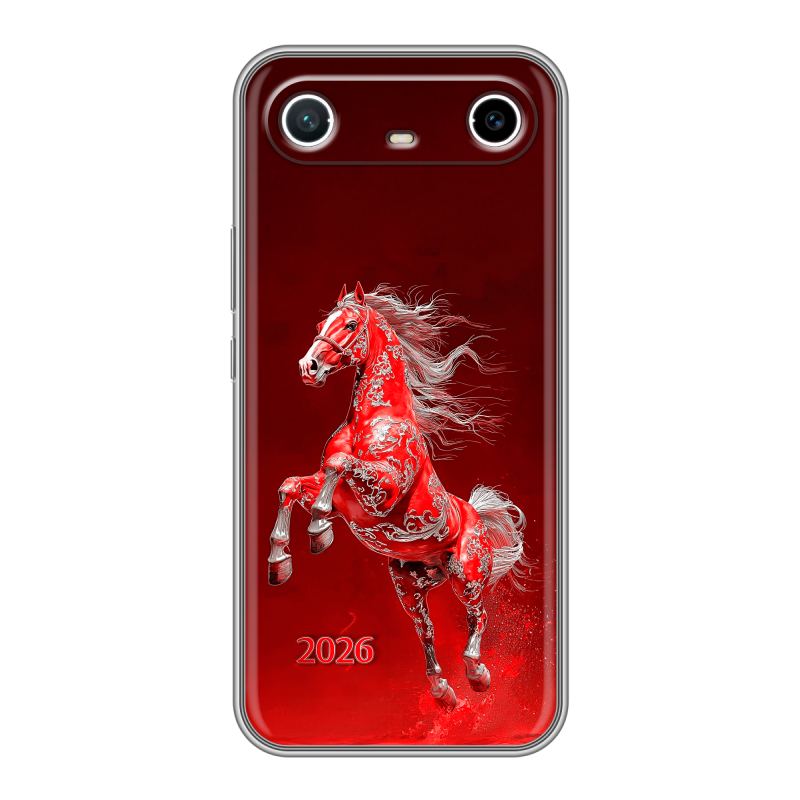 Силиконовый чехол на Tecno Spark Slim с принтом Новый год Силиконовый чехол на Tecno Spark Slim с принтом Новый год