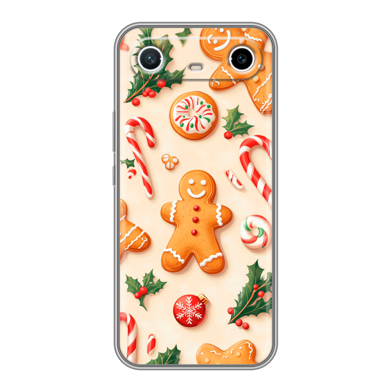 Силиконовый чехол на Tecno Spark Slim с принтом Новый год Силиконовый чехол на Tecno Spark Slim с принтом Новый год
