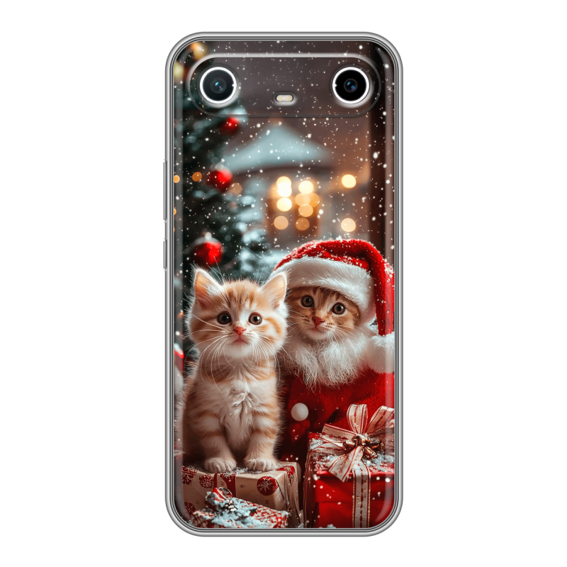 Силиконовый чехол на Tecno Spark Slim с принтом Новый год Силиконовый чехол на Tecno Spark Slim с принтом Новый год