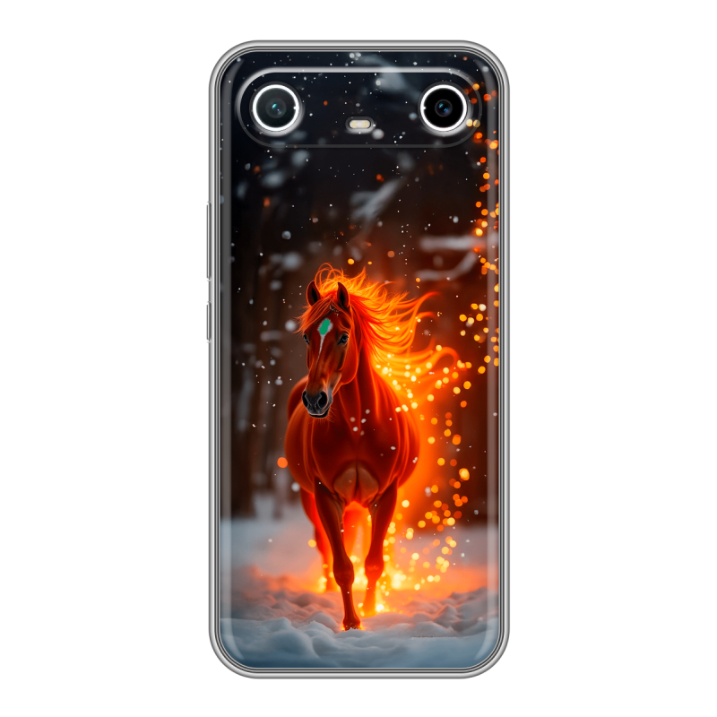 Силиконовый чехол на Tecno Spark Slim с принтом Новый год Силиконовый чехол на Tecno Spark Slim с принтом Новый год