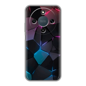 Силиконовый чехол на Honor X9d с принтом Геометрия неона Силиконовый чехол на Honor X9d с принтом Геометрия неона