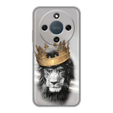 Силиконовый чехол на Honor X9d с принтом Лев с короной Силиконовый чехол на Honor X9d с принтом Лев с короной