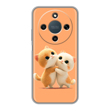 Силиконовый чехол на Honor X9d с принтом Милые котики Силиконовый чехол на Honor X9d с принтом Милые котики