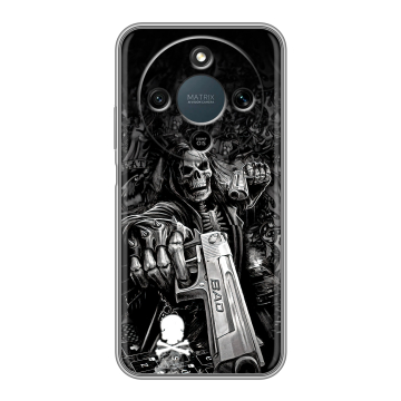 Силиконовый чехол на Honor X9d с принтом Скелет Силиконовый чехол на Honor X9d с принтом Скелет