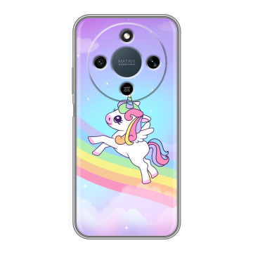 Силиконовый чехол на Honor X9d с принтом Единорог