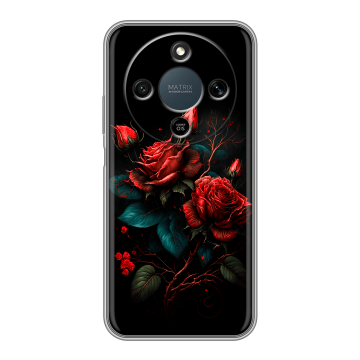 Силиконовый чехол на Honor X9d с принтом Розы красные