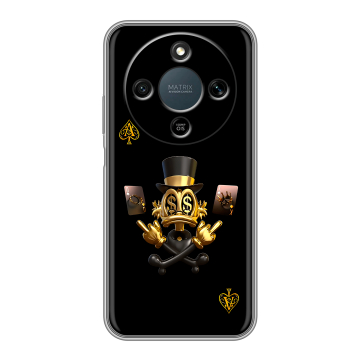 Силиконовый чехол на Honor X9d с принтом Золотой скрудж макдак Силиконовый чехол на Honor X9d с принтом Золотой скрудж макдак