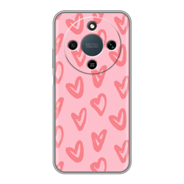 Силиконовый чехол на Honor X9d с принтом Сердечки Силиконовый чехол на Honor X9d с принтом Сердечки