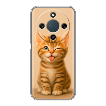 Силиконовый чехол на Honor X9d с принтом котенок Силиконовый чехол на Honor X9d с принтом котенок