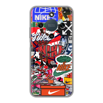 Силиконовый чехол на Honor X9d с принтом Найк Nike яркий Силиконовый чехол на Honor X9d с принтом Найк Nike яркий