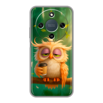 Силиконовый чехол на Honor X9d с принтом сова Силиконовый чехол на Honor X9d с принтом сова