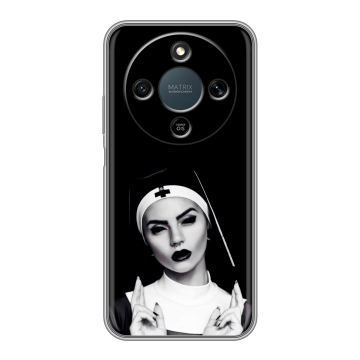 Силиконовый чехол на Honor X9d с принтом монашка Силиконовый чехол на Honor X9d с принтом монашка