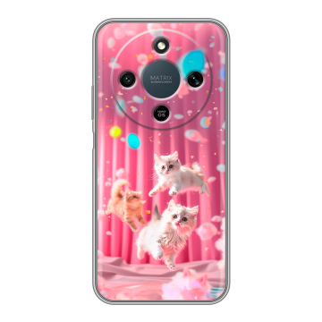 Силиконовый чехол на Honor X9d с принтом милые котики Силиконовый чехол на Honor X9d с принтом милые котики