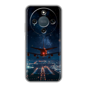 Силиконовый чехол на Honor X9d с принтом самолет Силиконовый чехол на Honor X9d с принтом самолет