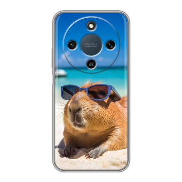 Силиконовый чехол на Honor X9d с принтом Капибара