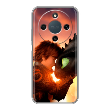 Силиконовый чехол на Honor X9d с принтом Как приручить дракона