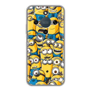 Силиконовый чехол на Honor X9d с принтом Миньоны