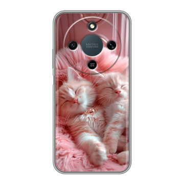 Силиконовый чехол на Honor X9d с принтом котята котики