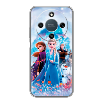Силиконовый чехол на Honor X9d с принтом Холодное сердце Frozen
