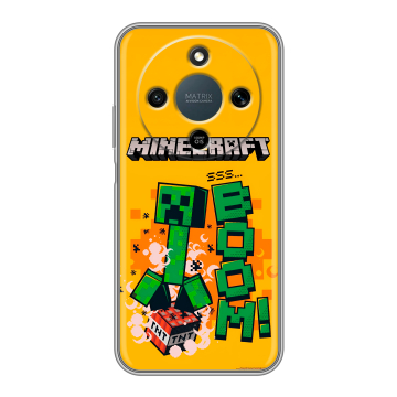 Силиконовый чехол на Honor X9d с принтом Майнкрафт Minecraft