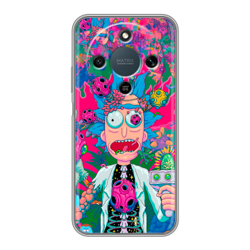 Силиконовый чехол на Honor X9d с принтом Рик и Морти Rick Morty