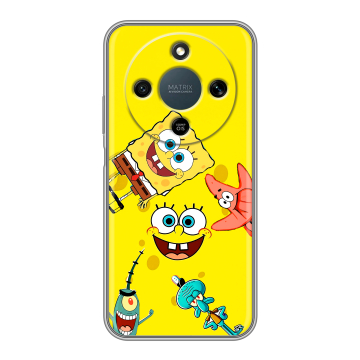 Силиконовый чехол на Honor X9d с принтом Спанч боб Спанчбоб