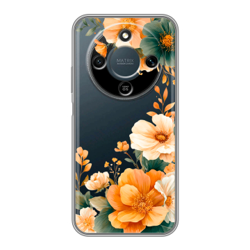 Силиконовый чехол на Honor X9d с принтом Цветы принт Силиконовый чехол на Honor X9d с принтом Цветы принт