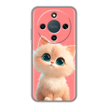 Силиконовый чехол на Honor X9d с принтом Розовый котенок Силиконовый чехол на Honor X9d с принтом Розовый котенок
